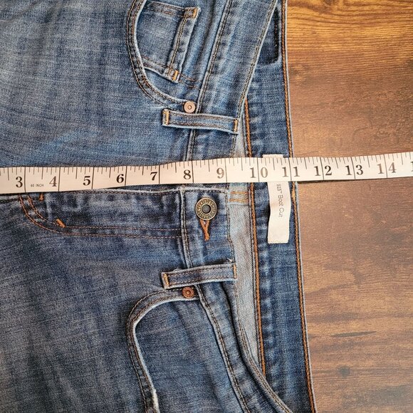 Levi's Jeans Size 6 Bootcut 515 Mid Rise Button Flaps Ripped Stretch Western - Picture 7 of 10